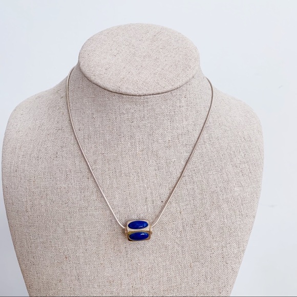 Lapis Lazuli Blue Sterling 925 Pendant Necklace - Picture 3 of 7